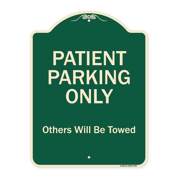 Designer Series-Patient Parking Only Others Will Be Towed, 24" x 18", G-1824-9797